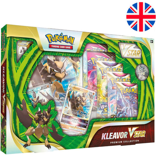 BLISTER JUEGO CARTAS COLECCINABLES KLEAVOR VSTAR POKEMON INGLES image 0