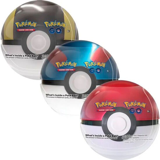 LATA METALICA JUEGO CARTAS COLECCIONABLES POKEBALL POKEMON INGLES SURTIDO image 1