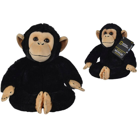 PELUCHE CHIMPANCE NATIONAL GEOGRAPHIC 25CM image 0