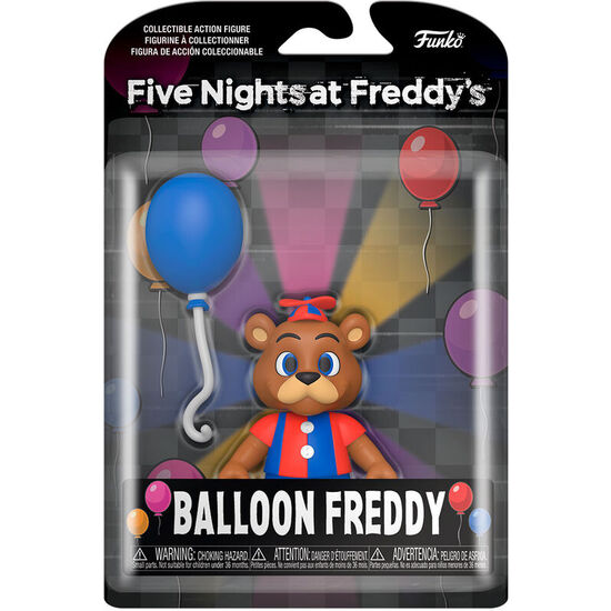 FIGURA ACTION FIVE NIGHTS AT FREDDYS BALLOON FREDDY 12,5CM image 0