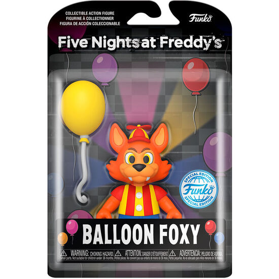 FIGURA ACTION FIVE NIGHTS AT FREDDYS BALLOON FOXY EXCLUSIVE 12,5CM image 0