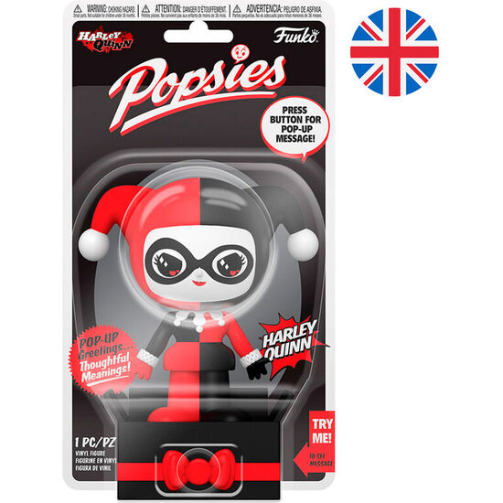 FIGURA POPSIES DC COMICS HARLEY QUINN INGLES image 0