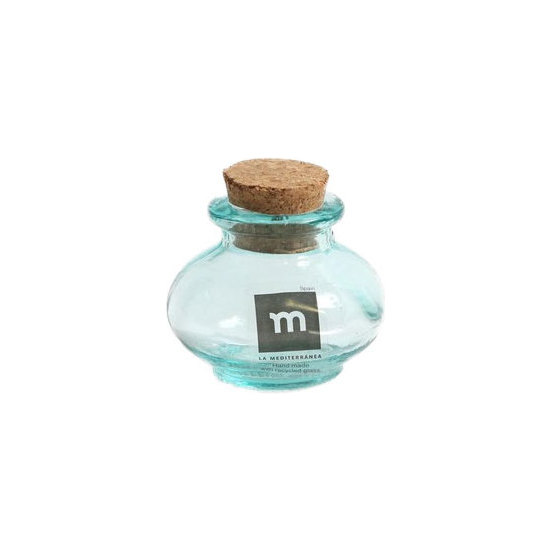 MINI GLASS JAR 6.5X6CM W/CORK  image 1