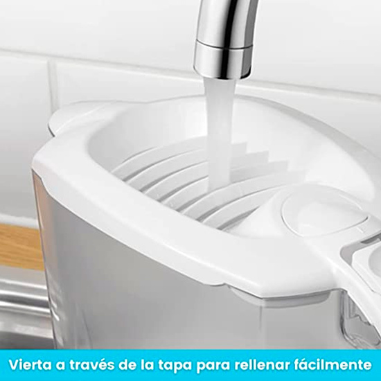 JARRA AQUA OPTIMA ORIA BLANCA CON CAPACIDAD TOTAL DE 2,8 L Y 1 FILTRO EVOLVE + image 2