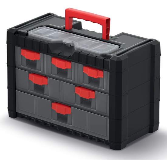 ORGANIZADOR CERRADO DE HERRAMIENTAS KISTENBERG 6 CAJONES MULTICASE CARGO ORGANISER 20X40X26 image 0