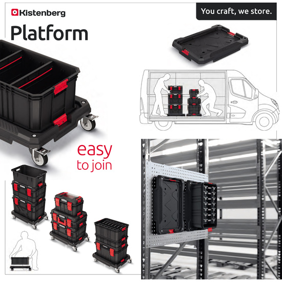 PLATAFORMA CON RUEDAS KISTENBERG image 1