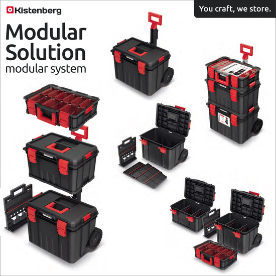 SISTEMA MODULAR DE HERRAMIENTAS CON RUEDAS KISTENBERG MODULAR SOLUTION MODULAR SYSTEM 35,5X53X82,5 image 1