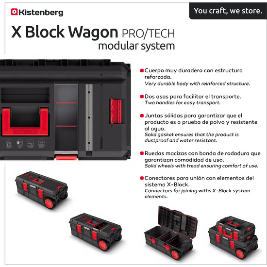 CAJA DE HERRAMIENTAS CON RUEDAS KISTENBERG X BLOCK WAGON PRO/TECH MODULAR SYSTEM image 1