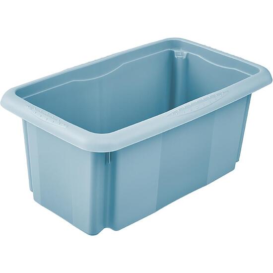 CAJA DE ALMACENAMIENTO CON TAPA 35 X 20,5 X 15, AZUL NÓRDICO image 1