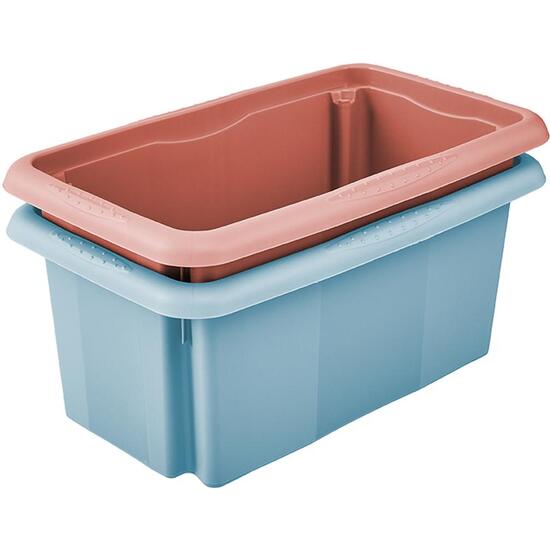 CAJA DE ALMACENAMIENTO CON TAPA 35 X 20,5 X 15, AZUL NÓRDICO image 4
