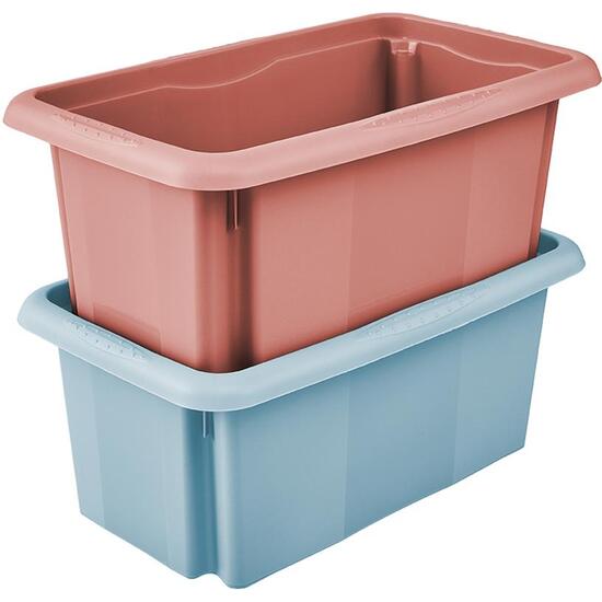 CAJA DE ALMACENAMIENTO CON TAPA 35 X 20,5 X 15, AZUL NÓRDICO image 5
