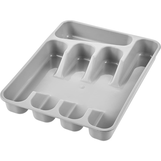 BANDEJA ORGANIZADORA PARA CUBIERTOS 33,5 X 26,5 X 5, GRIS NÓRDICO image 1