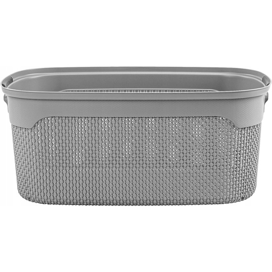 CESTA PARA LA COLADA 30 L. , COLECCIÓN MARTEN, ERGONÓMICA, ASAS SUAVES ANTIDESLIZANTES, VENTILADA, COLOR GRIS image 5
