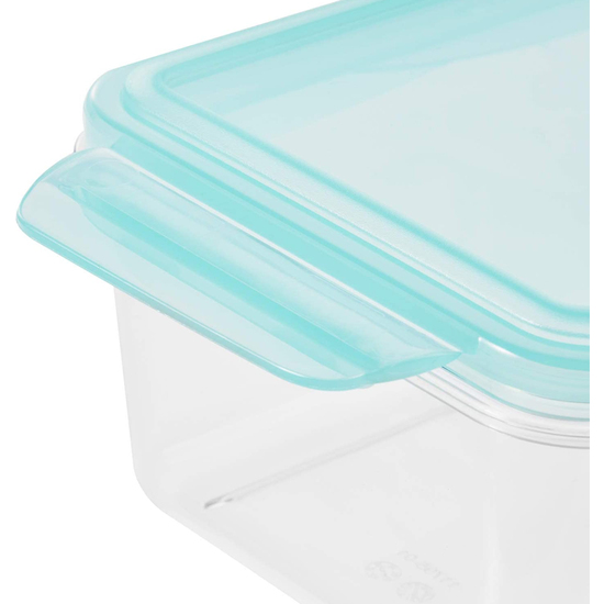 CAJA PARA ALIMENTOS FRESCOS CON CIERRE DE CLIC, 22,5 X 13,5 X 8,2 CM, 1,35 L, TINA TRITAN, AQUAMARINE (VERDE) image 4