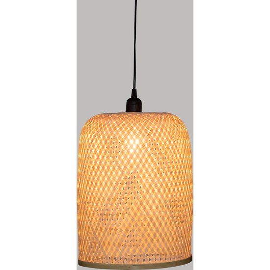 LÁMPARA COLGANTE "ALI" NATURAL D28 BEIGE EN BAMBÚ image 1