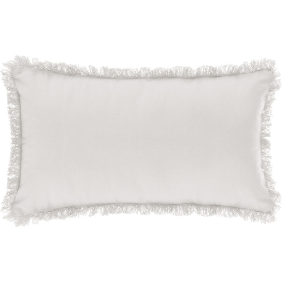COJÍN FRINGE MARFIL 30 X 50 CM image 0