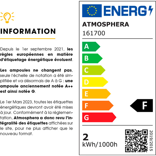 BOMBILLA LED ÁMBAR A60 DE 2 W image 1