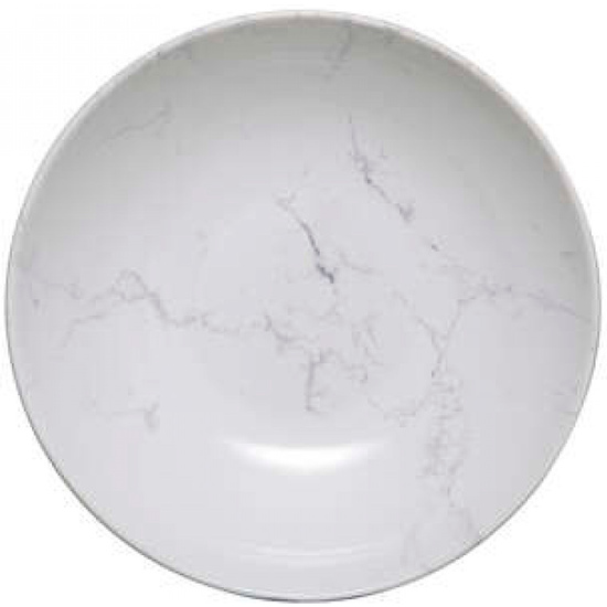 PLATO SOPERO DE MÁRMOL BLANCO DE 20CM image 0