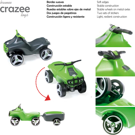 QUAD CORREPASILLOS CRAZEE VERDE image 2