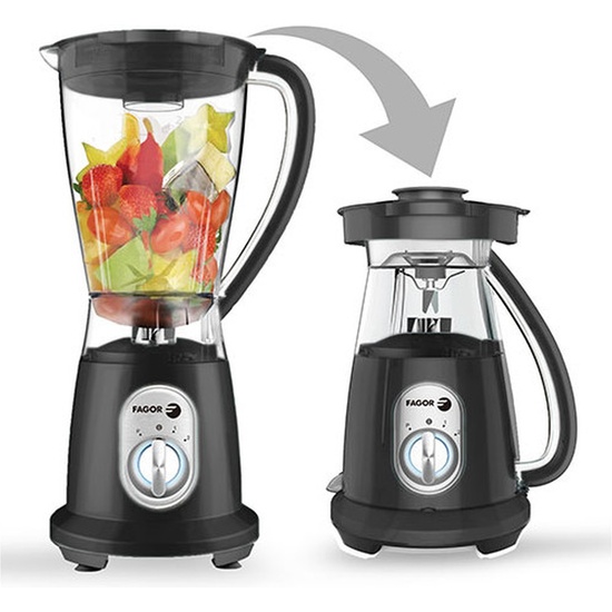 BATIDORA DE VASO FLIP 600W COLOR NEGRO-1.5 L image 0