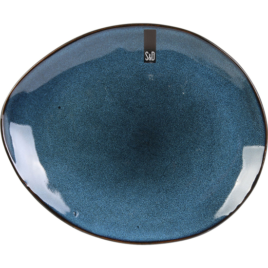 PLATO GRES AZUL 22 CM image 2
