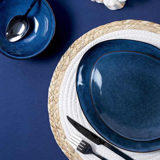 PLATO GRES AZUL 22 CM image 4