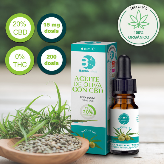 ACEITE DE OLIVA BAENA SALUD CON 20% CBD 10ML image 2