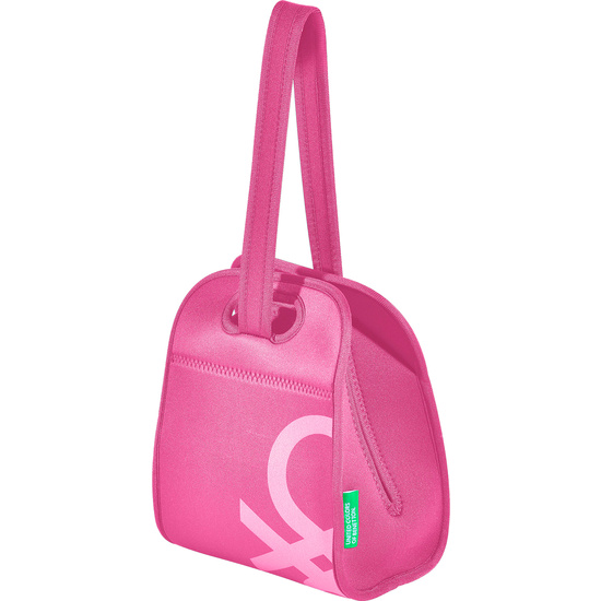 BOLSA DE ALMUERZO EN NEOPRENO DE COLOR ROSA BENETTON image 0