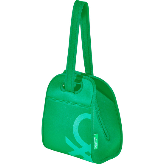 BOLSA DE ALMUERZO EN NEOPRENO DE COLOR VERDE BENETTON image 0