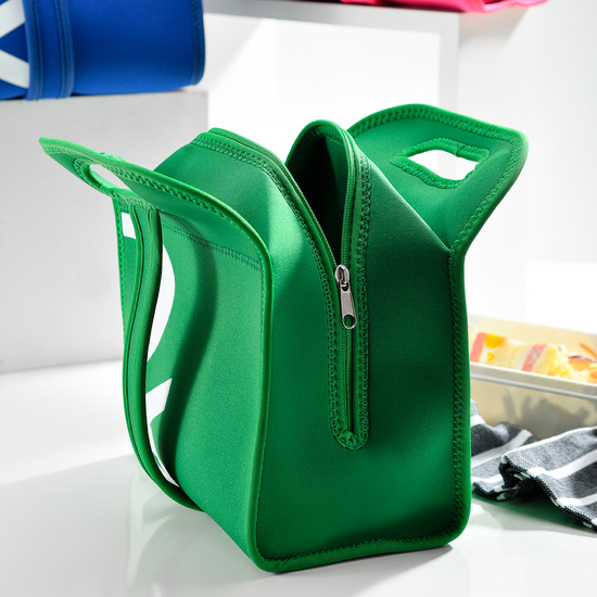 BOLSA DE ALMUERZO EN NEOPRENO DE COLOR VERDE BENETTON image 1