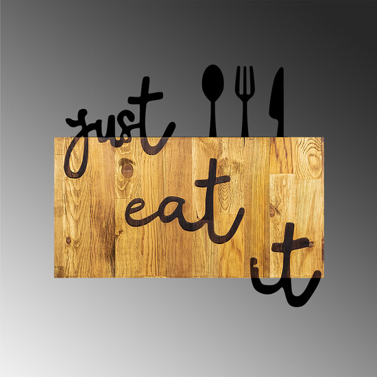 DECORACIÓN MURAL "YOU EAT IT" DE MADERA Y METAL. image 3