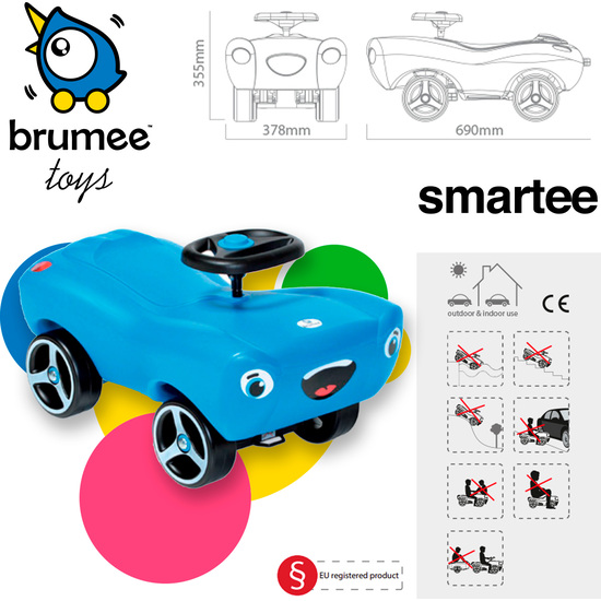 COCHE CORREPASILLOS SMARTEE AZUL image 1