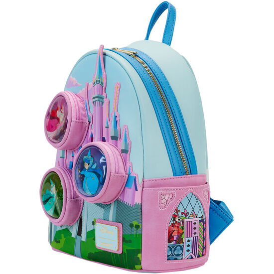 MOCHILA HADAS MADRINAS CASTILLO LA BELLA DURMIENTE DISNEY LOUNGEFLY 26CM image 1