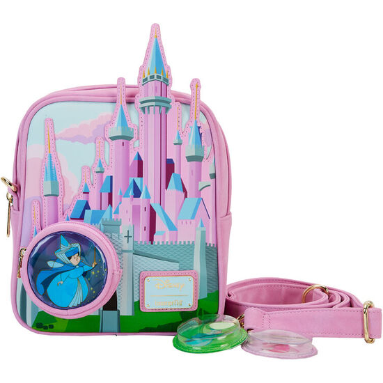 BOLSO HADAS MADRINAS CASTILLO LA BELLA DURMIENTE DISNEY LOUNGEFLY image 0