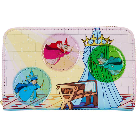 CARTERA HADAS MADRINAS CASTILLO LA BELLA DURMIENTE DISNEY LOUNGEFLY image 0