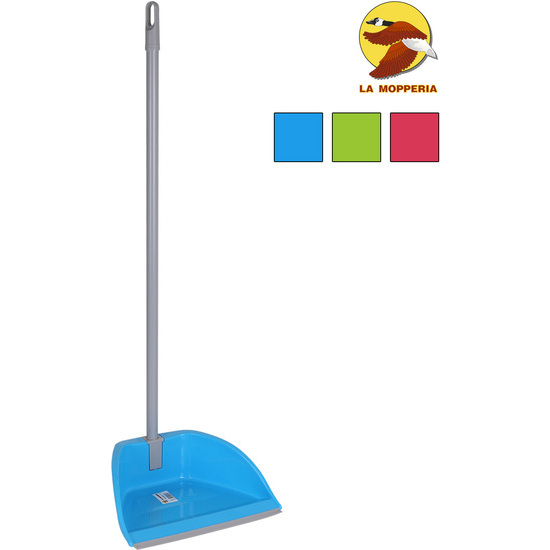 FOLDABLE DUST PAN+RUBBER+METAL HANDLE image 0
