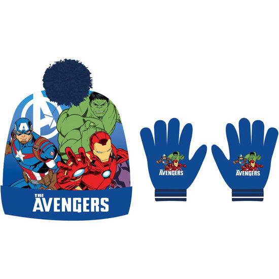 SET GORRO Y GUANTES LOS VENGADORES AVENGERS MARVEL image 0