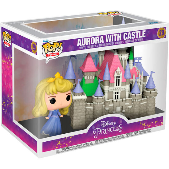 FIGURA POP TOWN DISNEY PRINCESAS AURORA WITH CASTLE image 0