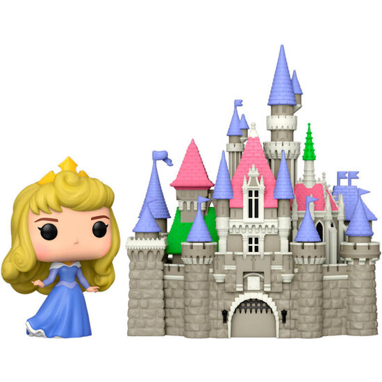 FIGURA POP TOWN DISNEY PRINCESAS AURORA WITH CASTLE image 1