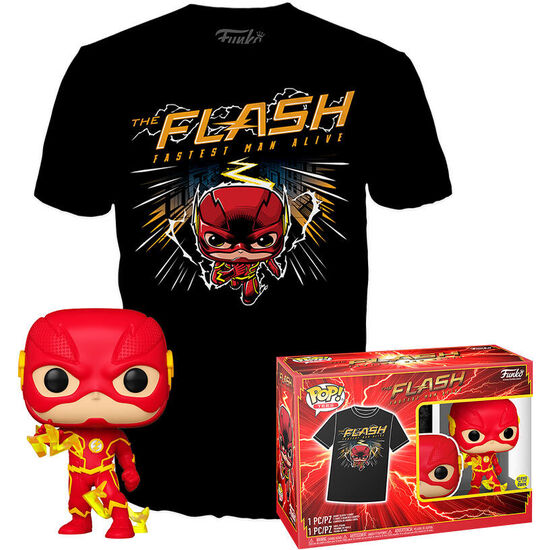 SET FIGURA POP &#38; TEE DC COMICS THE FLASH image 0