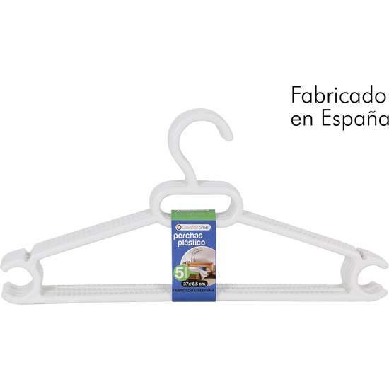 SET 14 PLASTIC CLOTHES RACK 37X18.5CM image 1