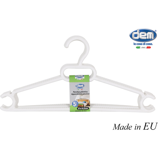 SET 14 PLASTIC CLOTHES RACK 37X18.5CM image 3