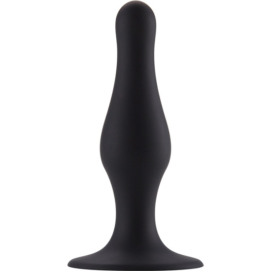 BUTT PLUG WITH SUCTION CUP - SMALL - BLACK image 0