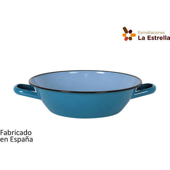 PAELLERA HONDA BORDONADA 28CM TURQUESA image 0