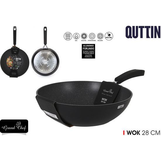 SARTEN WOK 28CM GRANDCHEF QUTTIN image 0