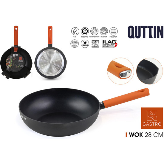 SARTEN WOK 28CM GASTRO QUTTIN image 0