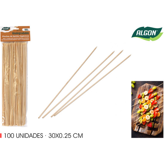 SET-100PINCHO HIGIE.BAMB 300X2.5MM ALGON image 0