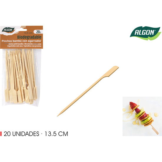 SET-20 PINCHO BAMBU AGARRADOR 135MM ALGON image 0