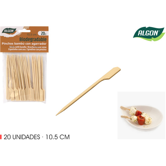 SET-20 PINCHO BAMBU AGARRADOR 105MM ALGON image 0