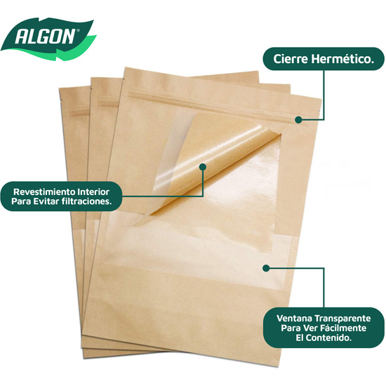 BOLSAS KRAFT ALIMENTOS REUTIL.20UND ALGON image 1